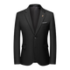 Vocacool suit suit for men, slim fit, youth formal wear, professional wear, three-piece suit, wedding dress, work interview, student jacket, black two-button (suit, trousers, white shirt, black tie) XXL/131-149Jin Jin is equal to 0.5 kg