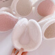 GLO-STORY ear cups, plush men and women wear warm riding ears, cover ear warm ear protection bags, MET944142 white + rice