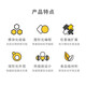 
Kaka Maker Bell Mabot spherical programming robot children's graphical STEAM education bionic artificial intelligence elementary school students' educational fun teaching aids B set (5 configurations)
