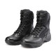 
Junluoke autumn and winter sting zipper combat boots men and women tactical boots flying land combat high-top black cowhide training boots D14099 black 42