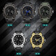 Lu Shizhe Watch Men's Trendy Fashion Junior High School Élèves de Sports Outdoor Electronic Watch imperméable Adolescent lumineux Military Watch 739 Black Bleu