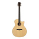 Fanxi Fivcil Little Whale S1 Fichte Peach Core Holznudelliste Anfänger Volk Bernstein Gitarre Gitarre S1-Ga 丨 41 Zoll 丨 Login Gloss