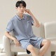 
Modal 7A Antibacterial Men's Pajamas Men's 100% Pure Cotton Summer Shorts New Style Youth Can Wear Outdoor Home Summer 09M12805 XL