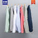 
ROMON Spring and Autumn Summer Thin Line Shirt Men's Casual Long Sleeve Shirt Jacket Loose Retro Cotton and Line Cloth Top 9207 Military Green XL