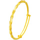 Manshuai Baby Bracelet Gold Bamboo Joint Bracelet 3d Bracelet en or dur Gol 999 Baby Full Moon Bracelet complet Childre