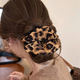 Retro fashionable leopard print large intestine hair band for women, high-end Korean niche hair band, hair rope, new summer headwear, 2-piece set of large intestine circle