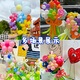 Jiama magic balloon long strip balloon children's birthday decoration wedding thickened shape 100 fine balloons free for air pump