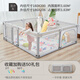 RESFOR婴儿围栏地上爬爬垫儿童栅栏爬行垫宝宝客厅家用室内折叠游戏围栏 豆沙灰丨折叠开门版(180X200）