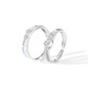 Stars and Moon Luminous Couple Rings for Men and Women S925 Silver Niche High-Quality Rings Engraving Memorial Gifts Star and Moon Night Rings for Couples Luminous Rings