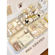 Bobenjia Cosmetic Storage Box Desktop Dressing Table Skin Care Lipstick Mask Storage Rack Acrylic Drawer Style High-Level Sense - Overlay Transparent Top + 1 Layer Creamy Yellow Drawer Box