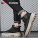Warrior Shoes Official Men's Shoes Martin Boots Men's Spring and Summer High Top Shoes New Light Casual Shoes Light Sports Sports Men Black 40