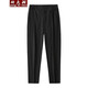 
Fat big-size casual trousers for men's ice silk quick-drying sports loose straight pants for fatty breathable plus fat plus thin men's pants 6621 style/black 8XL Recommended weight 250-270