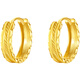 Saturday Fortune 18K gold earrings, earrings, earrings, birthday gifts for women C0913782, one pair