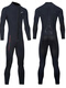 He Yangyu 2/3/5MM Warm Wetsuit for Men One-piece for Going to the Sea 1.5MM Wet Suit Winter Swimsuit for Women Surfing and Sailing Water Rescue 5MM Black Front Zipper - Men's 502 Foot Sleeves XS
