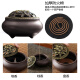foojo incense burner set sandalwood disc incense removes odor toilet aromatherapy 96 discs of sandalwood