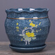 
JPHZNB flower pot, new style pot, ceramic pot with tray, simple new Chinese style balcony green plant orchid pot plant succulent flower, gray 7170 happiness one, ceramic x medium