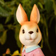 Yi Mingyuan Garden Decoration Courtyard Floor-standing Simulation Cartoon Rabbit Ornament Living Room Balcony Creative Arrangement Animal Sculpture Combination 2