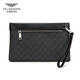 Falai Armani men's clutch bag men's fashion casual business large capacity handbag envelope bag trendy brand handbag black