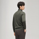 Qipai Men's Turnable Turtleneck Wool Sweater Spring and Autumn Business Casual Comfortable Versatile Bottoming Sweater