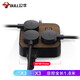 Bull (Bull) Nuevo zócalo estándar/cable de cable/enchufe/fila enchufe/cable/tablero de arrastre Control total de 6 posiciones 1.8 metros de madera negra GN-R3330
