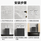 MUVI Range Hood Lift Bracket Crochet réglable Réglateur universel Plage de gamme épaissie des accessoires de support télescopique épaissis