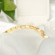 Fat Donglai's same 18K rose gold bracelet feels niche, light luxury, colored gold for women, does not fade, temperament rose gold (+ adjuster) 20cm
