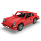 KADAI (CADA) Control remoto Bloque de construcción Conjunto de adultos Difícil Modelo de carreras Conjunto Modelo de carreras juguete RETRO Sports Car RS Electric Pure Building Block Car 1429 Partículas