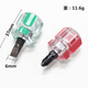 Short screwdriver, short handle, radish head screwdriver, ultra-short cross-shaped plum blossom retractable mini dual-purpose screwdriver, small screwdriver, cross-shaped screwdriver, 4 pack