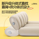 
Mengduofu car baby baby high-speed rail sleeping artifact on the car with the rear seat with the baby inflatable travel sleeping mattress [Extended bed surface] Split pillow adjustable bed surface, baby foldable inflatable cushion car train and airplane