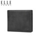 Короткий кошелек Elle Homme Men's Men's Multi-Cow-Cow-Cow-Cow-Shile Multi-Cill Clip, горизонтальный кошелек 3820 Подарок на день рождения