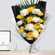 Love Qing Qing Qing Ming Festival chrysanthemum tomb-sweeping supplies bouquets for memorial services and funeral flowers express nationwide flower shop same-city delivery 11 yellow and white chrysanthemums mixed and matched