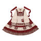 Shaquhe Lolita skirt berry girl op retro little red riding hood cloak long-sleeved Japanese dress lolita dress fairy burgundy dress 165 S
