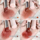 QTZ [Oficial] Little Fish and Begonia Water Lipstick Lipstick Mirror Lip Gloss hidrata y dura mucho tiempo sin pegar la taza sin caerse del color sin perder el color sin maquillaje. 701 Peach blanco + 702 Persimmons dulces