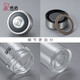 Sino Sino Glass Cup Einschichtmänner und Frauenbetriebsbüro Teetasse XN-6016/6017/1200/6088 1203 Blau-Grau-530 ml [mit Cup-Bürstenset]