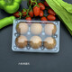 Hongtiepu 6-piece egg tray disposable egg plastic box 100-piece transparent egg packaging box 100-piece 6-piece egg tray suitable for eggs 45g-58g