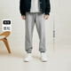Jack Jones (JACK/JONES) men's autumn and winter plus velvet pants men's casual sports pants loose sweatpants warm trendy steel stamp trousers thick style light flower gray GH1 175/80A/MR