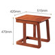 
Guangming furniture solid wood coffee table living room side modern simple wooden square table high and low coffee table 3291 3291-42