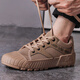 
Xiaohuili Home Labor Protection Shoes Low-top Canvas Shoes Breathable Liberation Shoes Men's Summer Anti-Slip and Wear-resistant Construction Site Working Farmland Work Shoes 3522 Earthy Yellow 40