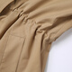 betu Baitu women's windbreaker for women's spring new lapel waist versatile mid-length jacket jd2101T36 khaki L
