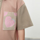 
jnby by JNBY Jiangnan cloth children's clothing loose casual short-sleeved polo shirt contrast color love summer boys and girls children 1O4113660 671/gray powder (batch 1) 110 cm