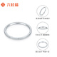 Liuguifu Jewelry Platinum Ring Streamer Ring PT950 Platinum Ring for Women PT0100110 12# 1.15g