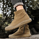 Xingchangwang Martin Boots Herren und Winter 2025 Neue Modetrend -Arbeitskleidung Freizeitschuhe Outdoor Wanderschuhe Khaki Größe 43