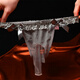 Adult men's sex underwear underwear perverted, transparent straps, stockings, low waist sexy large size men's thong couple sex work teasing big bag gay emotional masturbation seduction gray opening