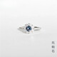 Miyan Chinese Valentine's Day gift tanzanite collection fixed ring mouth natural l tanzanite topaz garnet color micro 13#5*7mm kite-shaped London blue holder