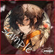 
FUNLOVING Bible Wild Dog Nakaya Nakaya Butterfly Dazai Osamu Anime 2D Fan Peripheral Barji 13660 Badges - Dazai Osamu