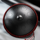Hluru Luru Handscheibe Handpan Trommel Neues Oberton 9-Tonne Kleine Handscheibe Äthere Trommelstahl Zunge Schlagzeug-Percussion Instrument Neues kleine Handscheibe 9-Tonne-Tinte Schwarz schwarz