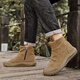 Xingchangwang Martin Boots Herren und Winter 2025 Neue Modetrend -Arbeitskleidung Freizeitschuhe Outdoor Wanderschuhe Khaki Größe 43