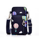 Tuzun (kingtrip) small fresh mini bag running sleeve arm bag mobile phone bag women's crossbody bag Korean style halter neck mobile phone bag portable hand-held wrist coin purse Navy blue balloon (small size)
