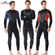 DIVE&SAIL manufacturer wholesale new 3mm wet suit men's wet one-piece warm snorkeling suit long-sleeved cold-proof surfing winter swimsuit black M
