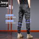 
Jeep (JEEP) spring pure cotton camouflage work pants for men loose straight tying pants American spring and autumn style wear-resistant and dirty casual pants 692B camouflage khaki 29 (waist circumference 2 feet 2)